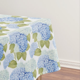Mantel Patrón de flores de hortensia azul elegante