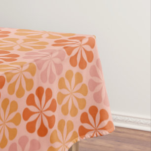 Mantel Patrón de flores moldeadas (rosa y naranja)