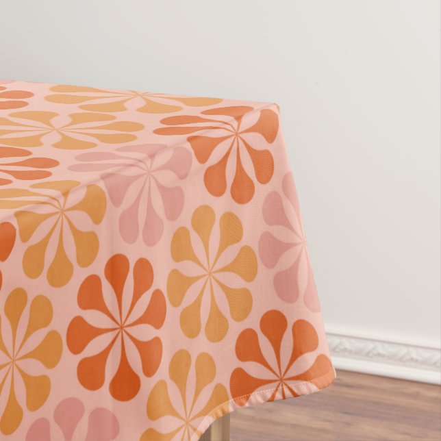 Mantel Patrón de flores moldeadas (rosa y naranja) (In Situ)