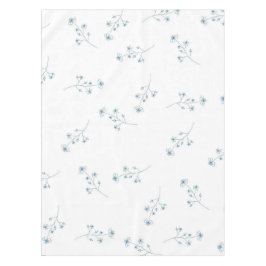 Mantel Patrón de flores silvestres azules