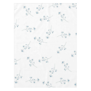 Mantel Patrón de flores silvestres azules