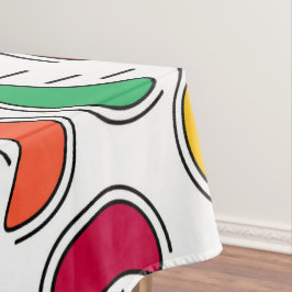 Mantel Patrón de formas de candía de frutas