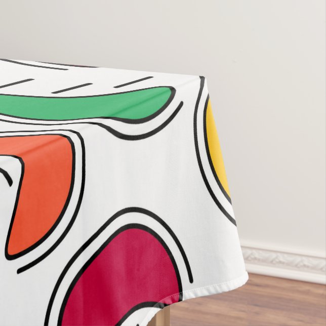 Mantel Patrón de formas de candía de frutas (In Situ)