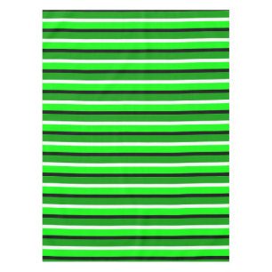 Mantel Patrón de franjas verdes claras y oscuras