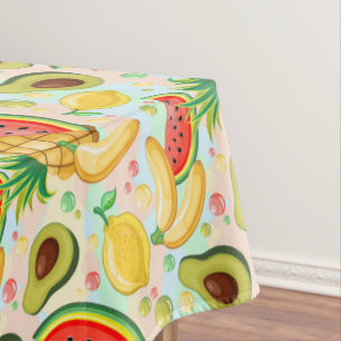 Mantel Patrón de frutas de verano fresco