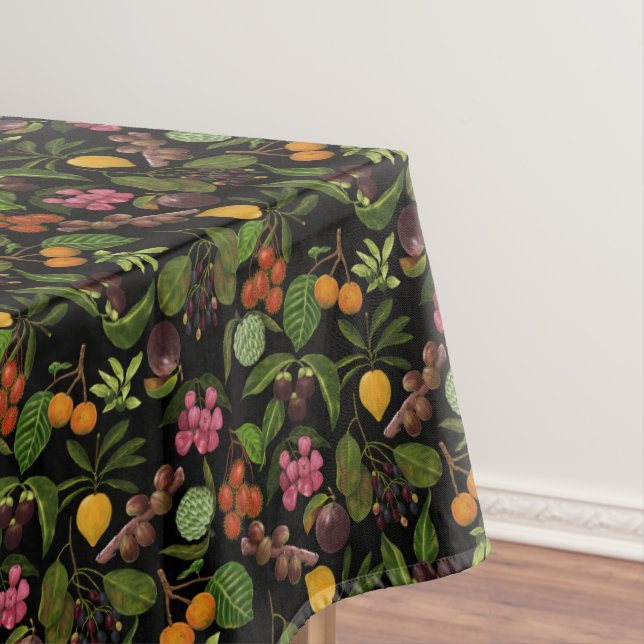 Mantel Patrón de frutas tropicales exóticas pintadas a ma (In Situ)