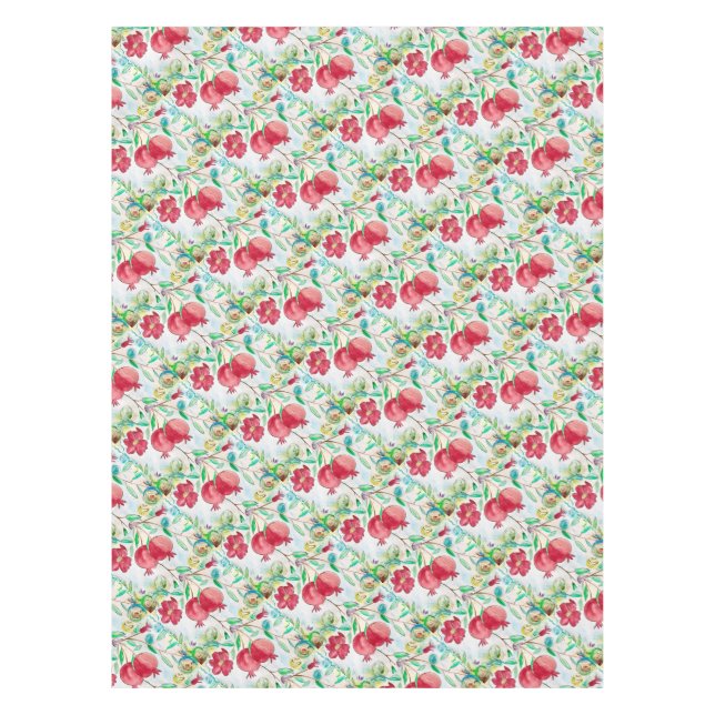 Mantel Patrón de frutos rojos granados naturaleza aliment (Anverso)