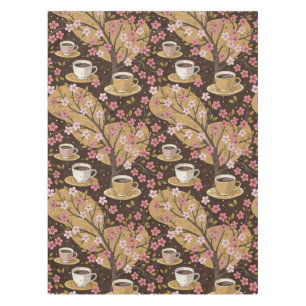 Mantel Patrón de funda de café Flor de Cerezo (8)