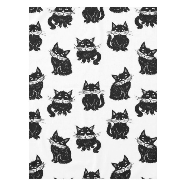 Mantel Patrón de gato (Anverso)