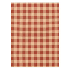Mantel Patrón de Gingham controlado de Brown