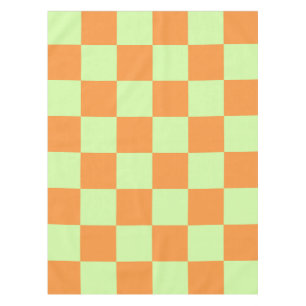Mantel Patrón de Gingham controlado por cítricos verdes n