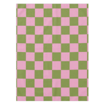 Patrón de Gingham de color verde rosa