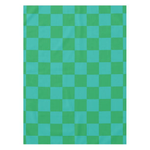 Mantel Patrón de Gingham de Green Blue Checkered