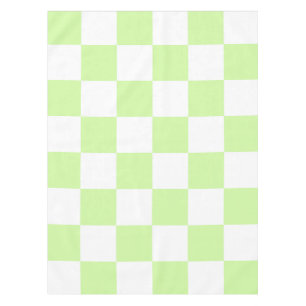 Mantel Patrón de Gingham de Pastel Verde