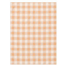 Patrón de Gingham de Peach White Checkered