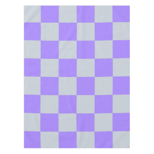 Mantel Patrón de Gingham de Purple Checkered