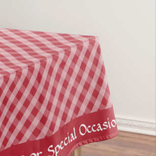 Mantel Patrón de Gingham de Red Checkered Retro Clásico