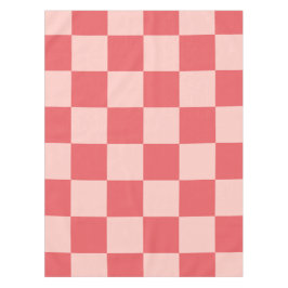 Mantel Patrón de Gingham de Red Checkered Rosa