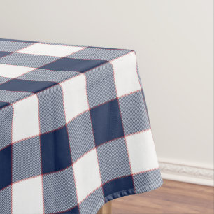 Mantel Patrón de Gingham del país