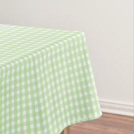 Mantel Patrón de Gingham verde Pastel