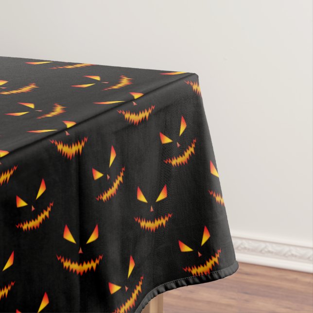 Mantel Patrón de Halloween con miedo de Guay Jack O'Lante (In Situ)