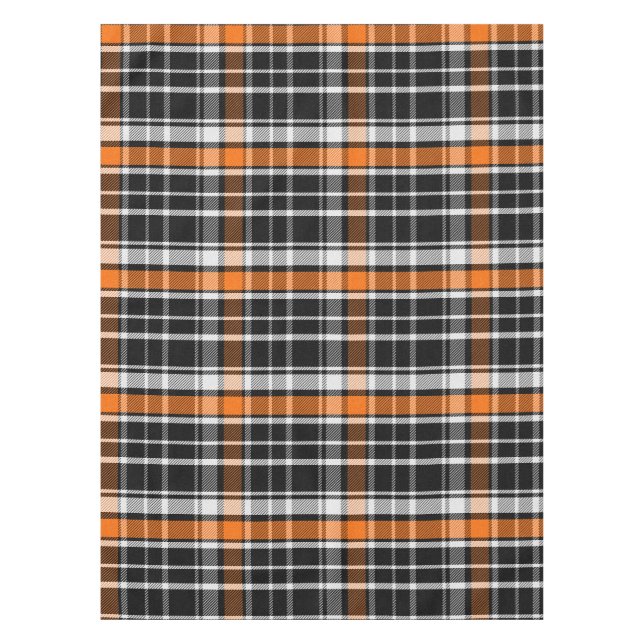 Mantel Patrón de Halloween de Buffalo Plaid (Anverso)