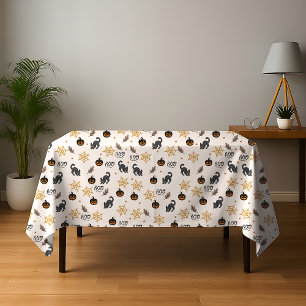 Mantel Patrón de Halloween de calabaza de gato negro lind