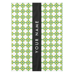 Mantel Patrón de Hoja, Hojas Verdes, Tu Nombre