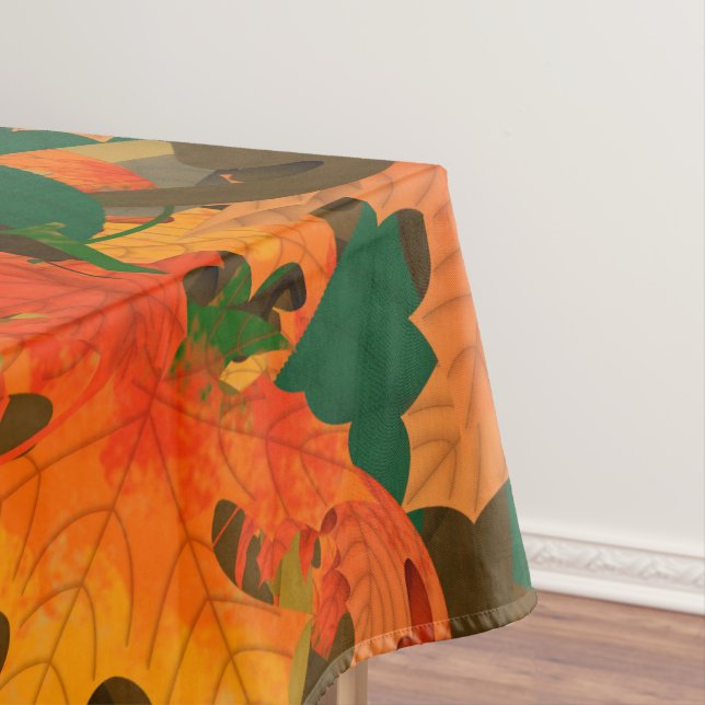 Mantel Patrón de hojas de caída para el otoño (In Situ)