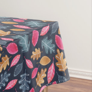 Mantel Patrón de hojas de madera de Acción de Gracias