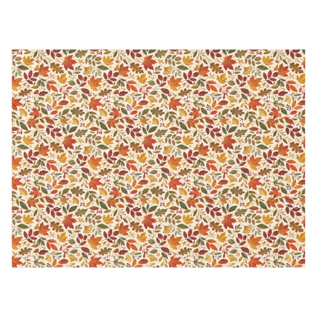 Mantel Patrón de Hojas de Otoño (Frente (Horizontal))