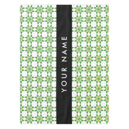 Mantel Patrón de hojas, hojas verdes, nombre