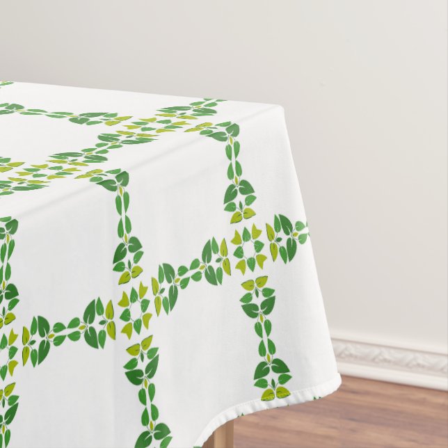 Mantel Patrón De Hojas, Patrón De Hojas, Hojas Verdes (In Situ)