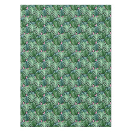 Mantel Patrón de hojas tropicales - Foliage verde