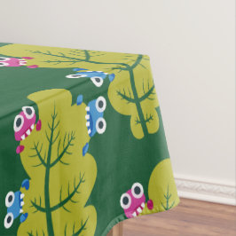 Mantel Patrón de hojas verdes pequeñas