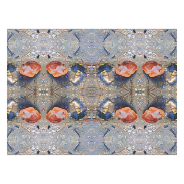 Mantel Patrón de hojas y conchas marinas, II (Frente (Horizontal))