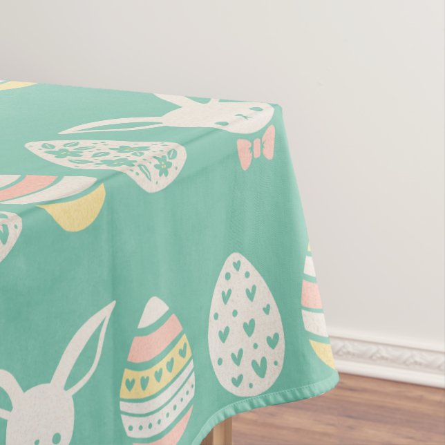 Mantel Patrón de Huevos de Pascua Blanca Verde Pastel de  (In Situ)