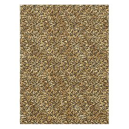 Mantel Patrón de impresión Leopardo en oro y negro