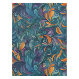 Mantel Patrón de inspiración Paisley-abstracta vibrante (