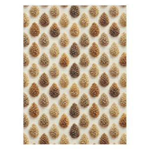 Mantel Patrón de invierno Pinecone clásico