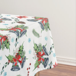 Mantel Patrón de las campanas de los Navidades Red Bow Ho