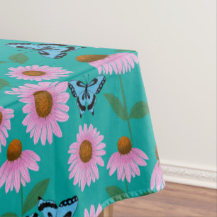 Mantel Patrón de las colmenas y las mariposas púrpuras