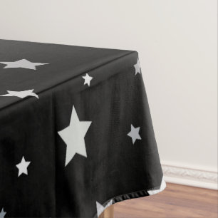 Mantel Patrón de las Estrellas de Plata Cuta Cualquier