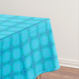 Mantel Patrón de latcio azul verde azulado y turquesa