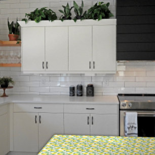 Mantel Patrón de limón rústico para cocina