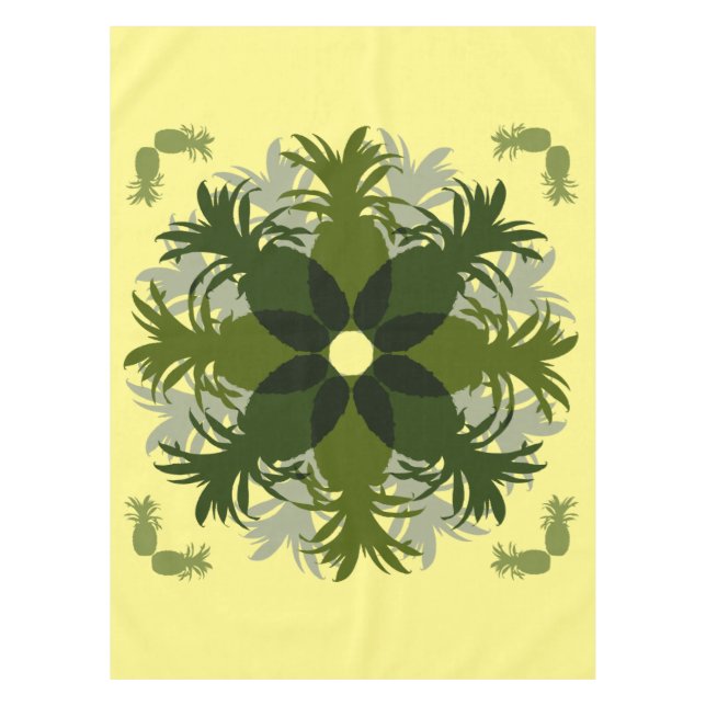 MANTEL PATRÓN DE LLUVIA DE PINEAPPLE (Anverso)
