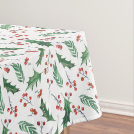Mantel Patrón de los Navidades de Helly Verde y Berry Roj