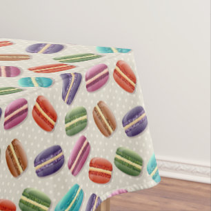 Mantel Patrón de macarones de color lindo con puntos de p