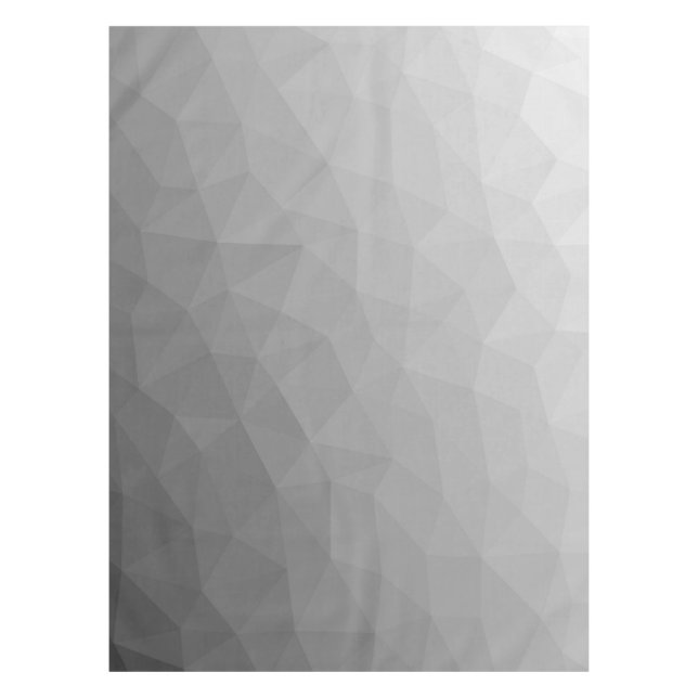 Mantel Patrón de malla geométrica con gradiente gris (Anverso)