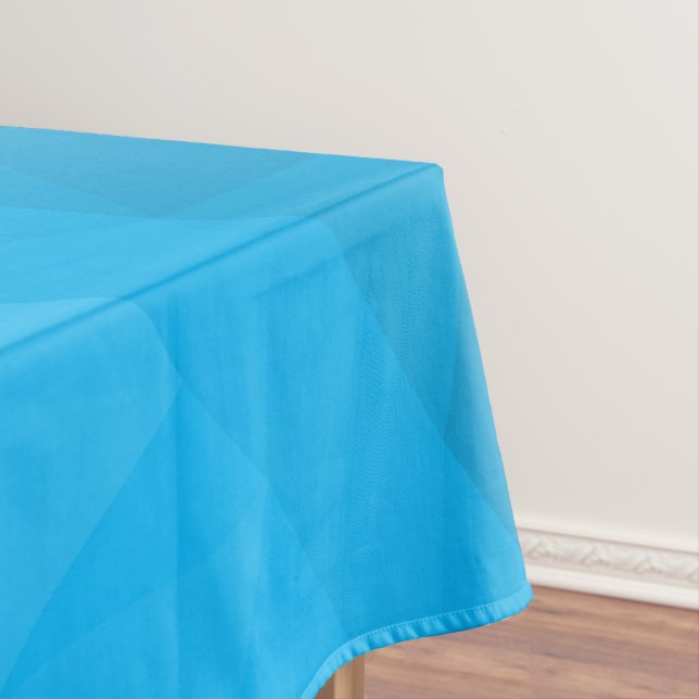 Mantel Patrón de malla geométrica de gradiente cian azul  (In Situ)